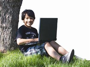 Student with Laptop 